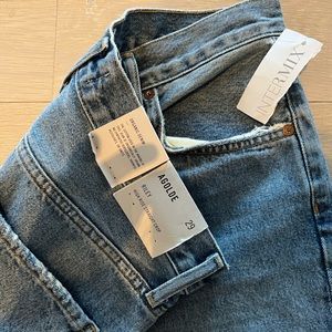 AGOLDE RILEY CROP HIGH RISE STRAIGHT